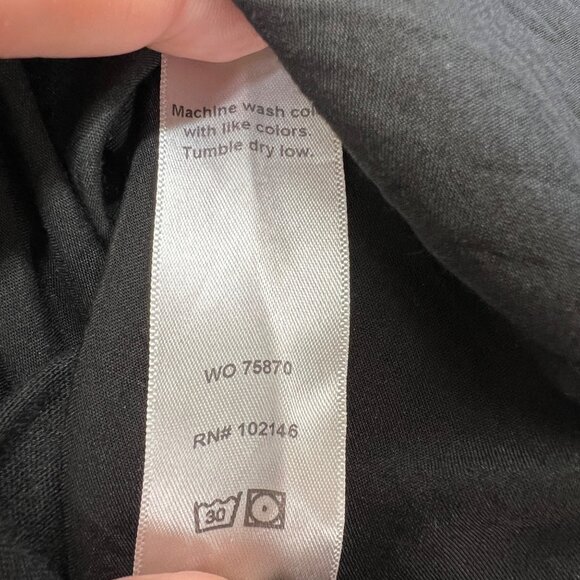 Michael Stars Contrast Dolman Sleeve Short Sleeve Tee Black Size Large - Picture 8 of 9